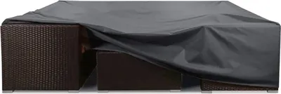Produktbild von Wasserdichte Abdeckung für Gartenmöbel - UV-Schutz - 1 Stück - Schwarz - Oxford-Gewebe - 220 x 140 x 74 cm