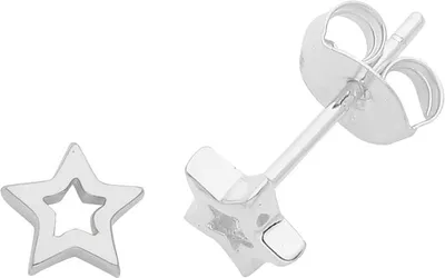Produktbild von Ohrringe für Damen, rhodiniert, Sterlingsilber 925 – 6mm x 6mm; TRS30899