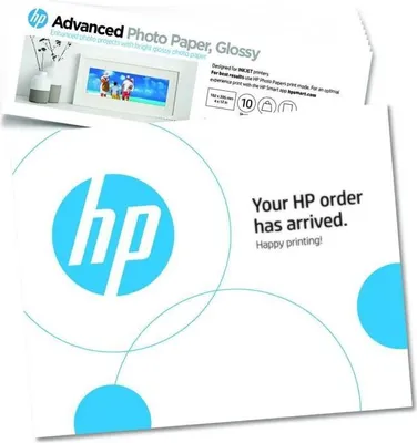 Zdjęcie produktu dla Błyszczący papier fotograficzny HP Advanced - 250 g/m2 - 4 x 12 cali - 10 arkuszy