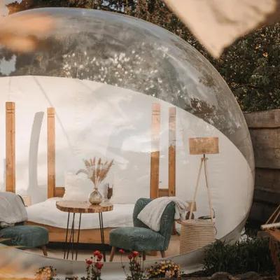 Produktbild von Jochen Schweizer Bubble Hotel Zehdenick für 2 (2 Nächte) - Oase Fulidhoo; Erlebnis verschenken oder selbst erleben; Gutschein gültig für 2 Personen