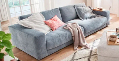 Produktbild von Sofa Seitneves 2-Sitzer 230x107 Cord Light Blue