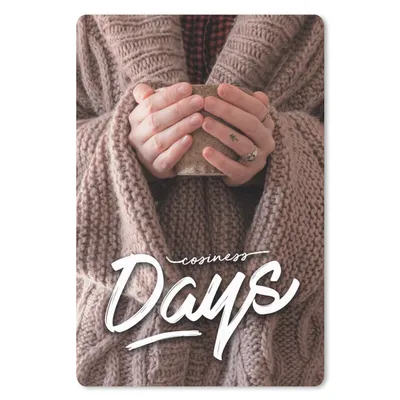 Produktbild von MuchoWow® Mauspad Mousepad Sprichwörter - Zitate - 'Gemütliche Tage 40x60 cm - Mousepads - Maus Mat - Pad - Mausunterlage - Schreibtisch Accesoire