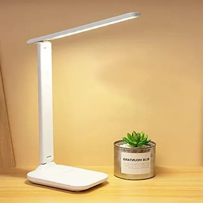 LED-Tischlampe, dimmbar, Touch, 3 Farben, 10 Helligkeiten, Büro