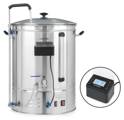 Zdjęcie produktu dla KlarsteinBrauheld Pro, kocioł warzelny do produkcji piwa, 3300 W, 70 l, 30–100°C, pompa cyrkulacyjna, stal nierdzewna