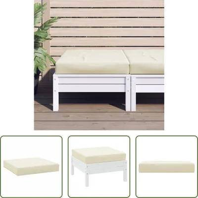 Produktbild von The Living Store Palettenkissen Creme 60x60x8 cm Oxford-Gewebe