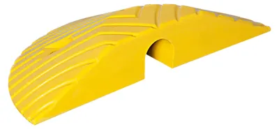 Produktbild von Moravia Fahrbahnschwelle TOPSTOP-10 Abschlusselement gelb 405 x 210 x 70 mm