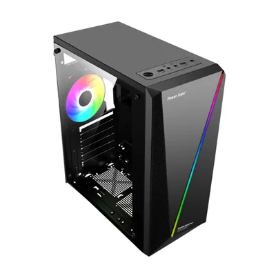 Zdjęcie produktu dla Obudowa PC Gamingowa, TOWER, wentylator 120mm aRGB, ATX. Czarna