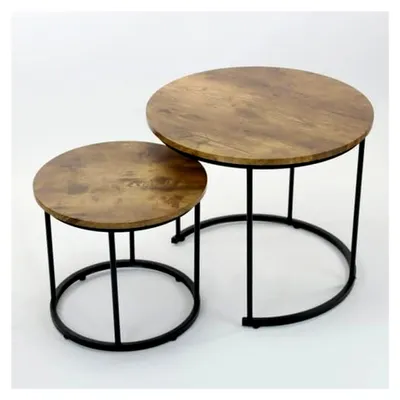 Produktbild von 2er Set Couchtische im Loft-Design