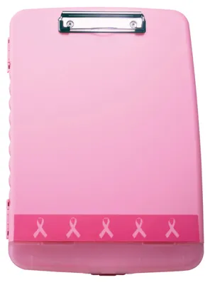 Productafbeelding van Borstkankerkampagne-ordner, capaciteit 3/4 inch, formaat 8 1/2 x 11 inch, roze