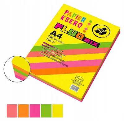 Produktbild von Protos Kopierpapier A4 farbig fluo 100 Blatt