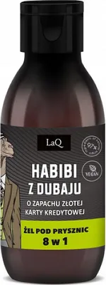Zdjęcie produktu dla LAQ Mini HABIBI z DUBAJU CZARNY MAT-żel pod prysznic 8w1 100 ml