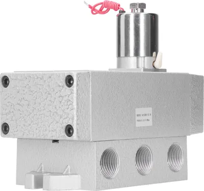 Obrázek produktu pro 2polohový 5cestný elektromagnetický ventil, jednodílný, kulatý, G1 palec, mechanické vybavení K25DH?25 HDC 12 V