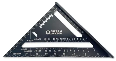 Zdjęcie produktu dla Spear & Jackson SJARS180, kątownik dacharski, 180 mm (7 cali), aluminium