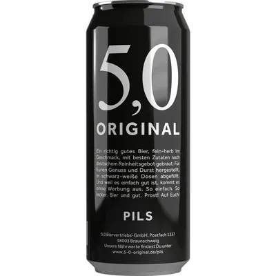 Immagine prodotto di Original 5.0 Pils 0,5 L