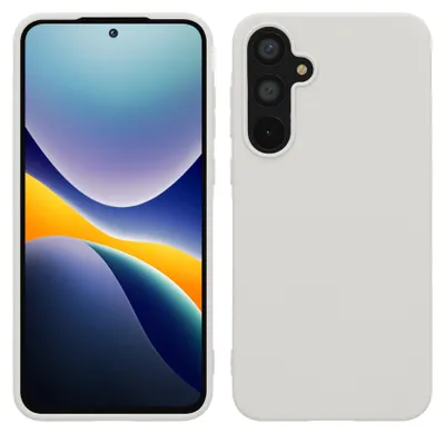 Produktbild von kwmobile Handyhülle für Samsung Galaxy A55 5G Hülle - TPU Case - Kabelloses Laden - Schutzhülle Cover in Weiß matt