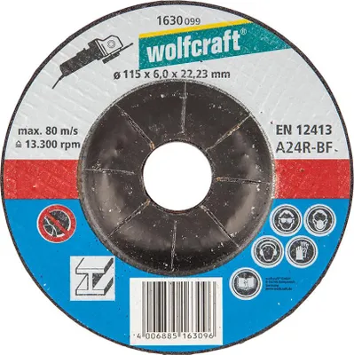 Immagine prodotto di wolfcraft 1 disco abrasivo ø115x6x22,2mm