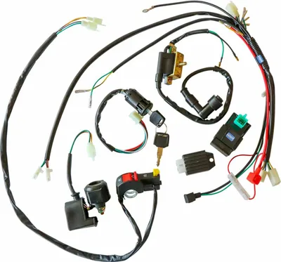 Produktbild von "Bierkiste" Elektrik komplett Set 50 - 125 ccm für Motoren mit Anlasser HMParts