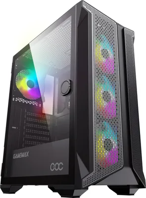 Produktbild von Gamemax Brufen C1 Midi-Tower USB3.0X2+USB2.0x1 +HD-AUDIO, ATX, schwarz