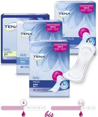 Produktbild von Einlage TENA Lady Discreet,Extra Plus(6x16Stk),