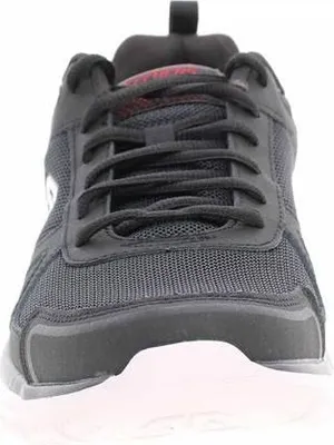 Zdjęcie produktu dla Skechers Errores de Foto 52631-BKRD in Black Leather/Mesh/Pu/Red Trim color size 45