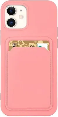 Produktbild von Card Case Silikon Wallet Case mit Kartenfach und Dokumenten für Samsung Galaxy S22+ (S22 Plus) rosa