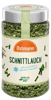 Produktbild von Ostmann Schnittlauch gefriergetrocknet als Würze für Suppen Packung 9g
