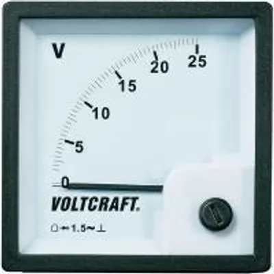 Immagine prodotto di Voltcraft AM-72x72/25V Analog-Einbaumessgerät AM-72x72/25V 25 V Drehspule (AM-72x72/25V)