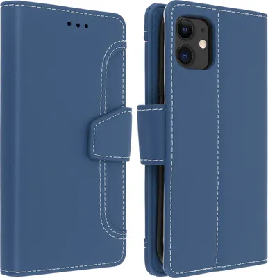 Obrázok produktu pre Avizar, obal s klopkou a peňaženkou pre Apple iPhone 11, modrej farby
