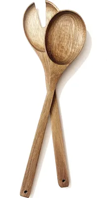 Image de Couverts à salade en bois d'acacia - set de 2, longueur 33 cm