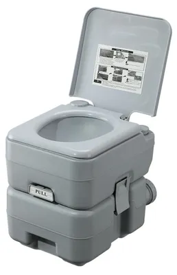 Immagine prodotto di GOTEL GOT Q16D2 WC portatile da campeggio con sciacquone e serbatoio (12 L + 12 L)
