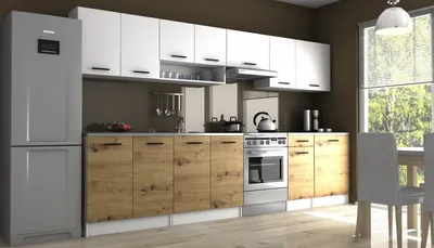 Obrázek produktu pro Kuchyňská linka LUIZA II 320x260 - Bílá + artisan