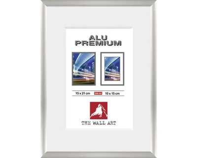 Produktbild von Portraitrahmen Alu Duo silber 15x21 cm (DIN A5)