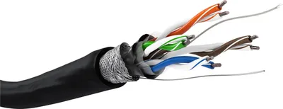 Produktbild von Goobay CAT 5e Outdoor Netzwerkkabel, SF/UTP, schwarz - Kupferkaschierter Aluminiumleiter (CCA), AWG 24/1 (solid), Polyethylen-Kabelmantel (PE)