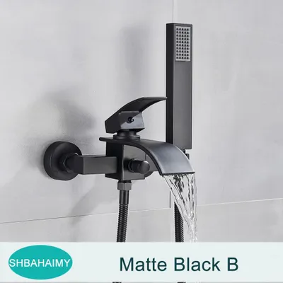 Immagine prodotto di Miscelatore per lavabo, montaggio a parete, monocomando, finitura nera opaca