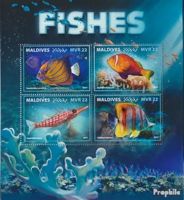 Produktbild von Briefmarken Malediven 2017 Mi 7228-7231 Kleinbogen (kompl. Ausg.) postfrisch Fische