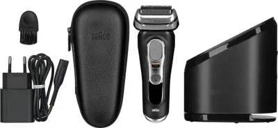 Zdjęcie produktu dla Braun Series 9 9460cc - Skrobaczka do folii - Stal nierdzewna - Czarny - Akumulator - Litowo-jonowy (Li-Ion) - 60 min (394099)