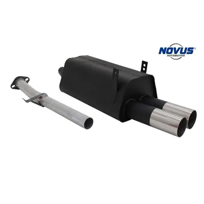 Image de Echappement sport Novus N Silencieux arrière 2x76 rond RL pour BMW E36 316i 318i