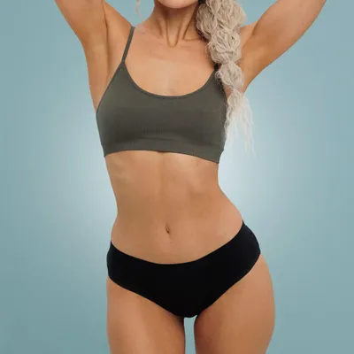 Image de Weekiss Boyshort culotte menstruelle, culotte de regle flux abondant coton, Taille: XL (42); Remises sur volume: sans; Couleur: Noire