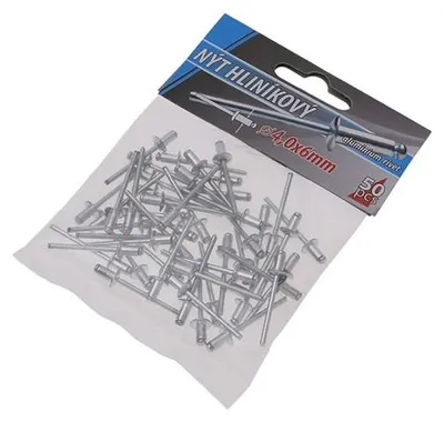 Obrázek produktu pro Nýty ALU 4.0x6mm 50ks 23975