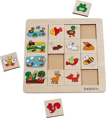 Obrázek produktu pro puzzle přírodní prostředí 12 dílků 25 cm