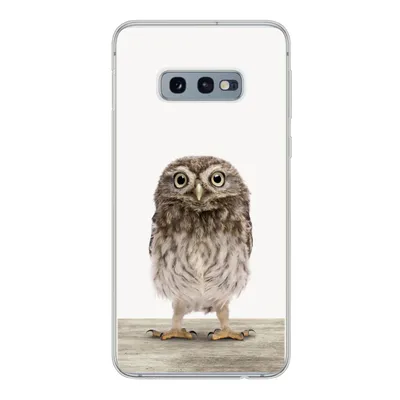 Produktbild von MuchoWow® Handyhülle Schutzhülle Hülle für Samsung Galaxy S10e Eule - Braun - Eulenküken - Kinder - Jungen - Mädchen Silikon Softcase Handy Hülle - Handy