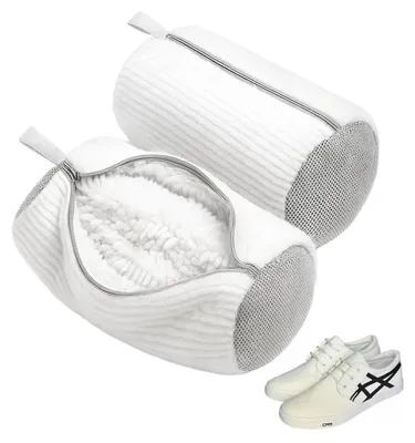 Produktbild von Schuhwaschbeutel 2 Stück Weiß 39 x 19 cm