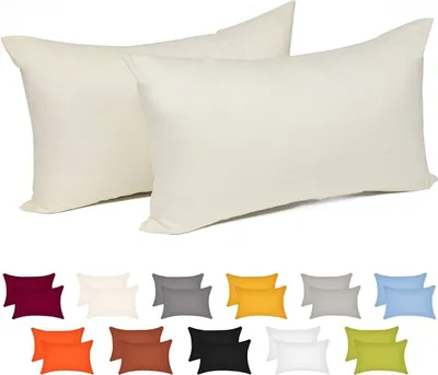Produktbild von WOLTU Kissenbezug, 100% Baumwolle, Creme, 30x50 cm, 2 Stück, mit Reißverschluss