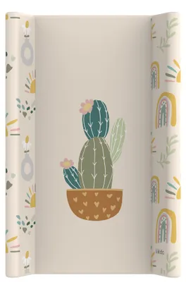 Produktbild von Kikido Wickelauflage 50x70 - Wickelunterlage aus PVC mit erhöhten Kanten - Kaktus