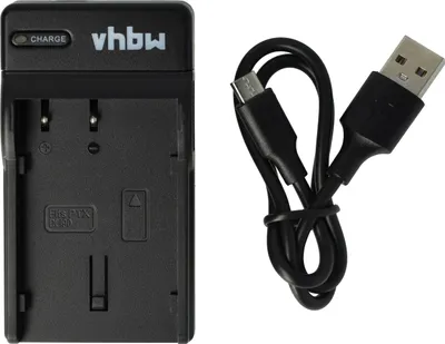 Produktbild von vhbw USB Ladegerät kompatibel mit Pentax K-7 D-SLR Kamera Camcorder/Akku - Ladeschale, Ladeanzeige, 8,4 V