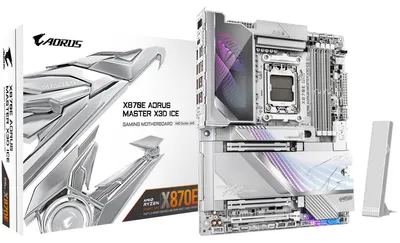 Zdjęcie produktu dla Gigabyte X870E AORUS MASTER X ICE (X870,AM5,ATX,DDR5)