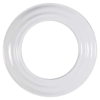 Obrázok produktu pre FIREFIX 1764, emailovaná ružica, biela, šírka 4 cm, priemer 120 mm - určená pre rúry s hrúbkou 0,6 mm