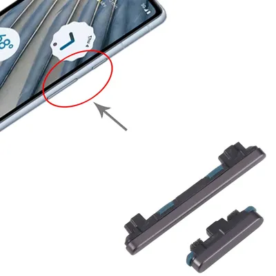 Immagine prodotto di Ricambio per i pulsanti di accensione e volume del Google Pixel 7a, colore nero