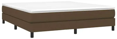 Obrázek produktu pro vidaXL Box spring bed frame dark brown 180x200 cm fabric