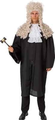 Produktbild von O7917 schwarz Damen Herren Richterrobe Richterkostüm Gr.Einheitsgröße